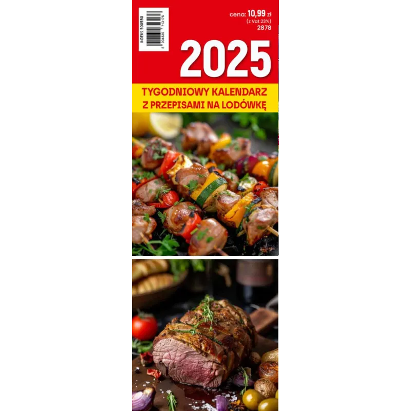 KALENDARZ TYGODNIOWY Z PRZEPISAMI NA LODÓWKĘ 2025
