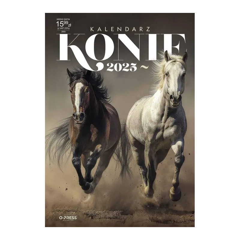 KALENDARZ ŚCIENNY A3 KONIE 2025