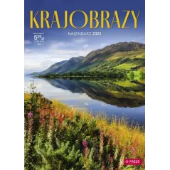 KALENDARZ ŚCIENNY A4 KRAJOBRAZY 2025