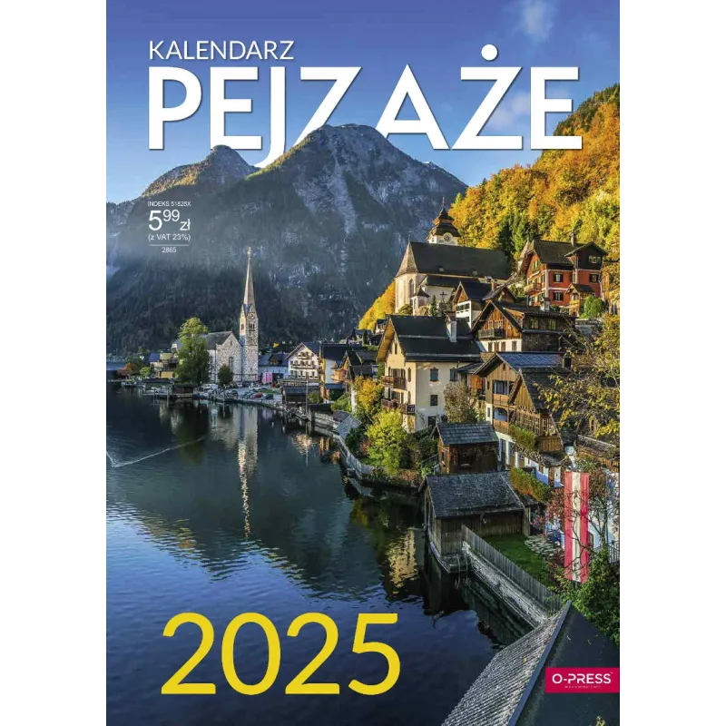 KALENDARZ ŚCIENNY A4 PEJZAŻE 2025