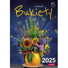 KALENDARZ ŚCIENNY A4 BUKIETY 2025