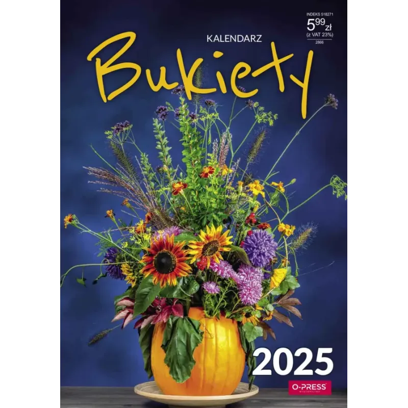 KALENDARZ ŚCIENNY A4 BUKIETY 2025