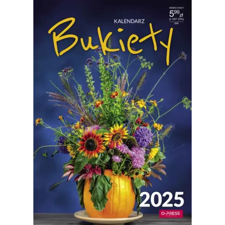 KALENDARZ ŚCIENNY A4 BUKIETY 2025