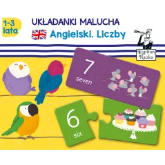 UKŁADANKI MALUCHA ANGIELSKI LICZBY 1-3 LATA KAPITAN NAUKA
