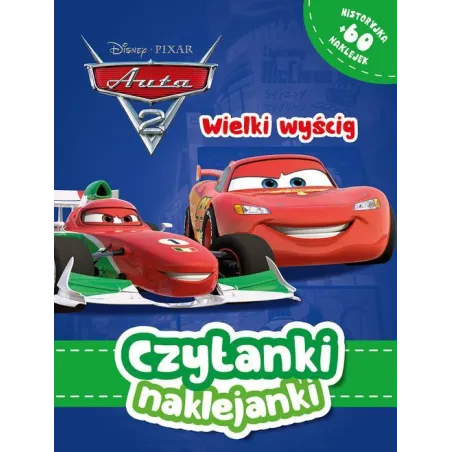 DISNEY AUTA. WIELKI WYŚCIG. CZYTANKI NAKLEJANKI