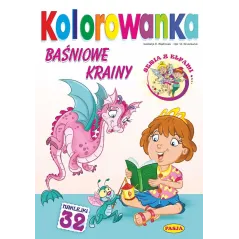 BAŚNIOWE KRAINY. KOLOROWANKA Z NAKLEJKAMI