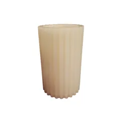 ŚWIECA LED NA BATERIE KREMOWA 12 CM