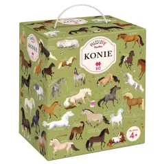 KONIE PUZZLE 60 ELEMENTÓW PUZZLOVE CZUCZU 4+