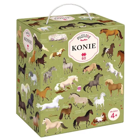KONIE PUZZLE 60 ELEMENTÓW PUZZLOVE CZUCZU 4+