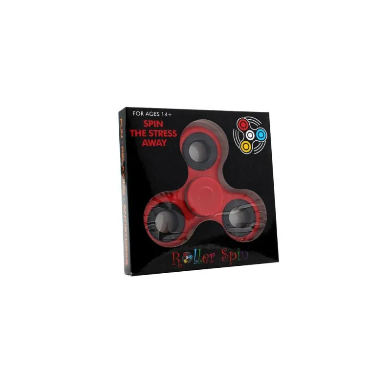 ZABAWKA MAGICZNA FIDGET SPINNER CZERWONY 6+