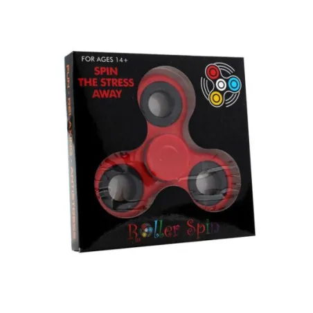 ZABAWKA MAGICZNA FIDGET SPINNER CZERWONY 6+