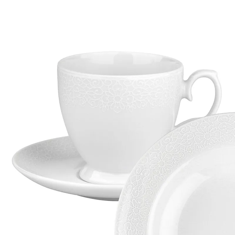 ZESTAW KAWOWY NA 6 OSÓB PORCELANA MARAPAULA AMORE