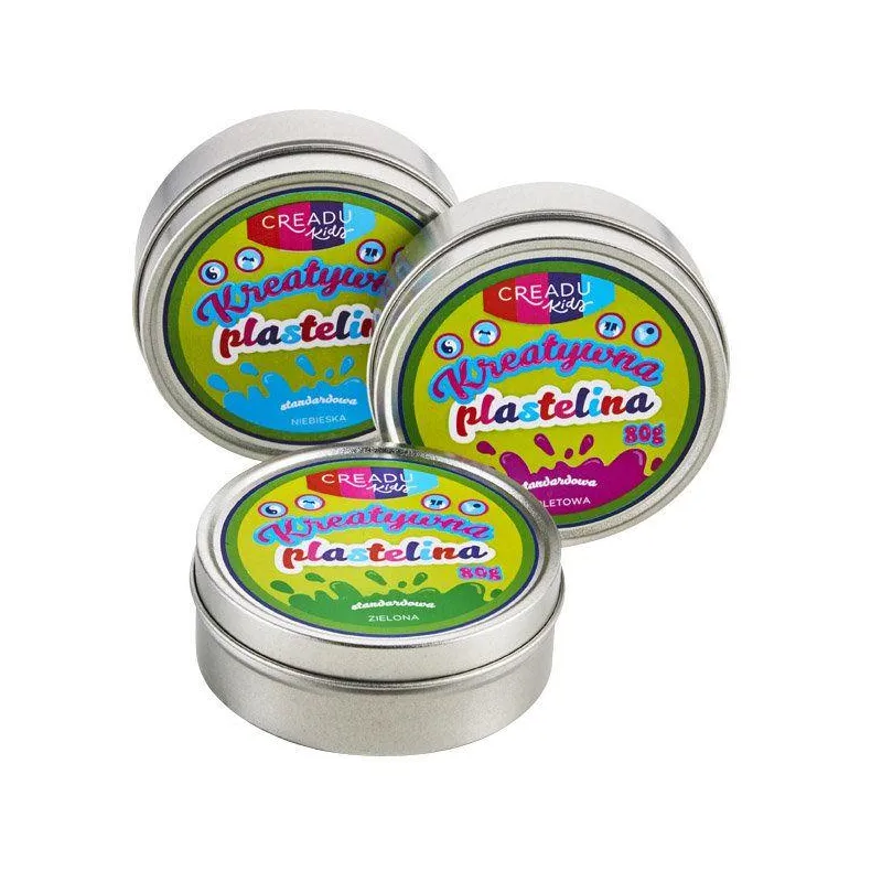 KREATYWNA PLASTELINA ZIELONA CREADU KIDS 3+