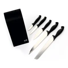 ZESTAW 5 NOŻY W CZARNYM BLOKU FISKARS KITCHEN DEVILS