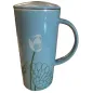 Kubek Ceramiczny Z Zaparzaczem Niebieski 400 Ml Ii Gatunek