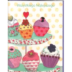 KARNET URODZINOWY Z KOPERTĄ