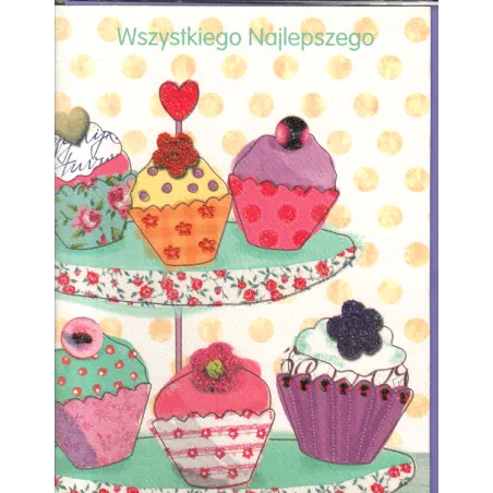 KARNET URODZINOWY Z KOPERTĄ