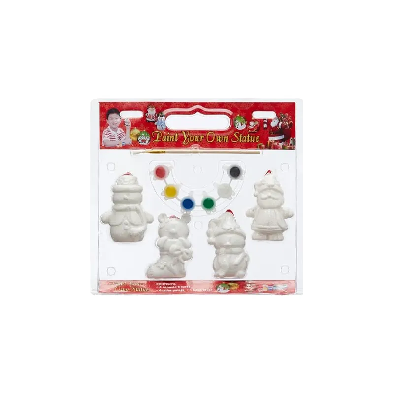FIGURKI CERAMICZNE DO MALOWANIA ZESTAW KREATYWNY