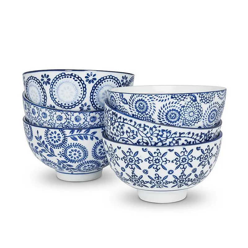 MISECZKA CERAMICZNA NIEBIESKO-BIAŁA 11CM