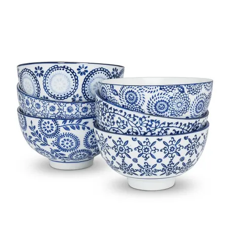 MISECZKA CERAMICZNA NIEBIESKO-BIAŁA 11CM