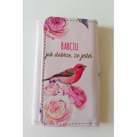 ETUI NA KLUCZE BABCIU JAK DOBRZE, ŻE JESTEŚ RÓŻOWE