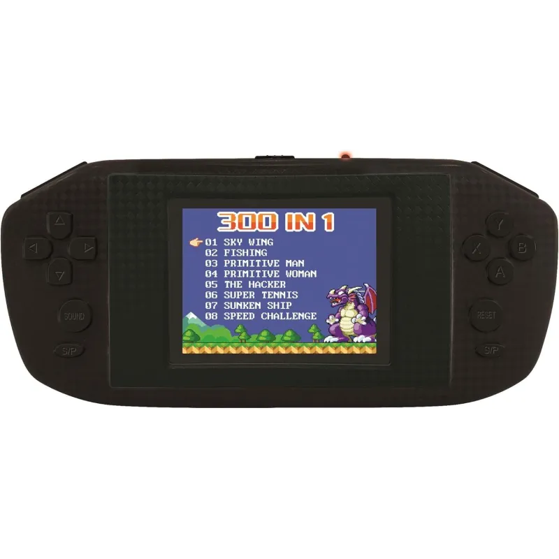 KONSOLA DO GIER RETRO LEXIBOOK POWER CYBER ARCADE 300 GIER 4+