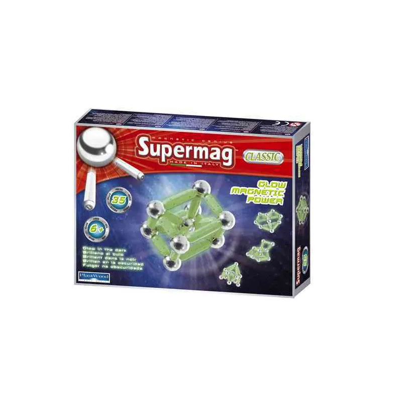 KLOCKI MAGNETYCZNE 35 ELEMENTÓW SUPERMAG CLASSIC 6+