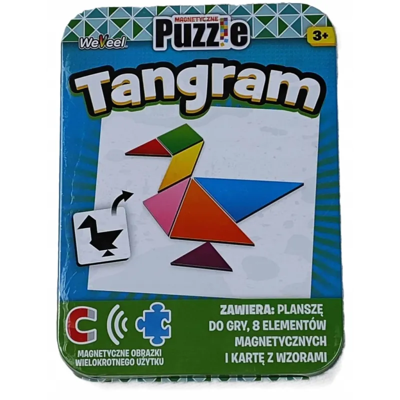 TANGRAM PUZZLE MAGNETYCZNE 3+