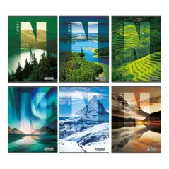 ZESZYT W LINIĘ Z MARGINESEM 80 KARTEK A5 NATURE - Herlitz