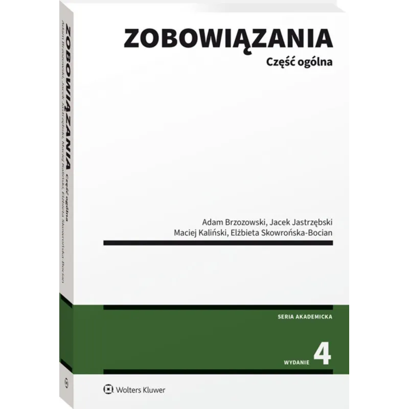 ZOBOWIĄZANIA. CZĘŚĆ OGÓLNA