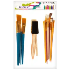 ZESTAW PĘDZLI 25 SZTUK STARPAK