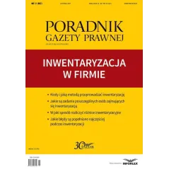INWENTARYZACJA W FIRMIE PORADNIK GAZETY PRAWNEJ 11/2017