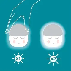 GRZYBEK LAMPKA NOCNA LED BABYMOOV SQUEEZY 0+