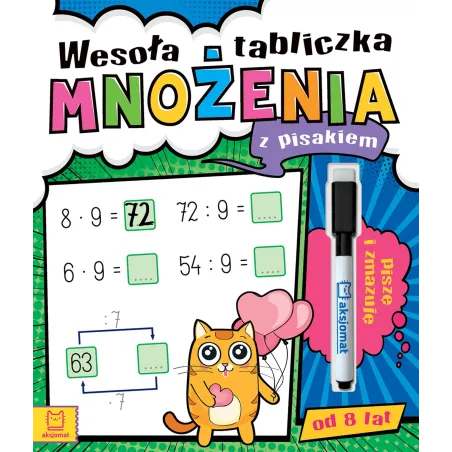 Wesoła Tabliczka Mnożenia Z Pisakiem. Piszę I Zmazuję 8+ Wesoła Tabliczka Mnożenia Z Pisakiem. Piszę I Zmazuję 8+