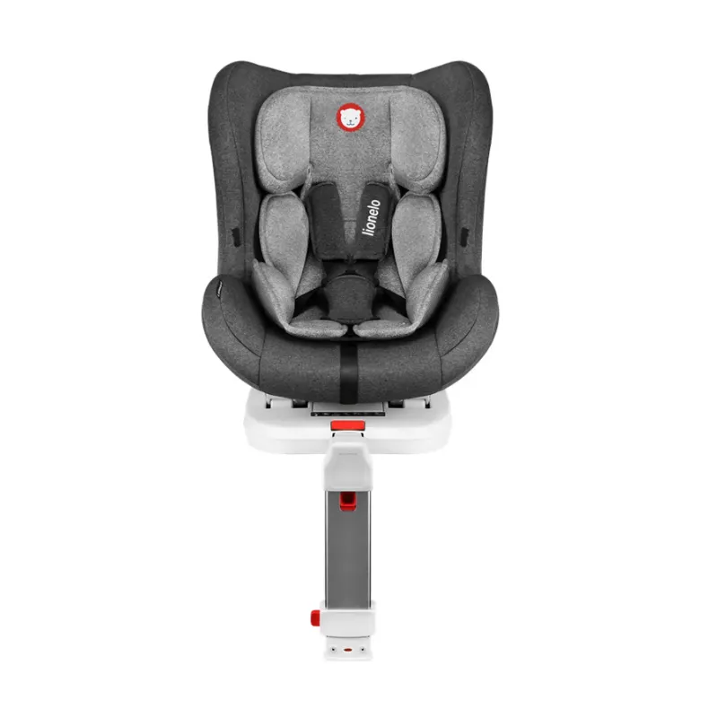 FOTELIK SAMOCHODOWY PRZÓD TYŁ 0-18 KG ISOFIX LIONELO LENNART STONE GREY