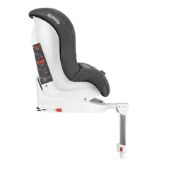 FOTELIK SAMOCHODOWY PRZÓD TYŁ 0-18 KG ISOFIX LIONELO LENNART STONE GREY