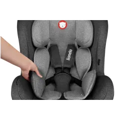 FOTELIK SAMOCHODOWY PRZÓD TYŁ 0-18 KG ISOFIX LIONELO LENNART STONE GREY