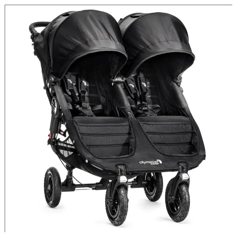 WÓZEK BLIŹNIACZY BABY JOGGER CITY MINI DOUBLE GT BLACK/BLACK