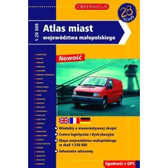 ATLAS MIAST WOJEWÓDZTWA MAŁOPOLSKIEGO 1:20 000