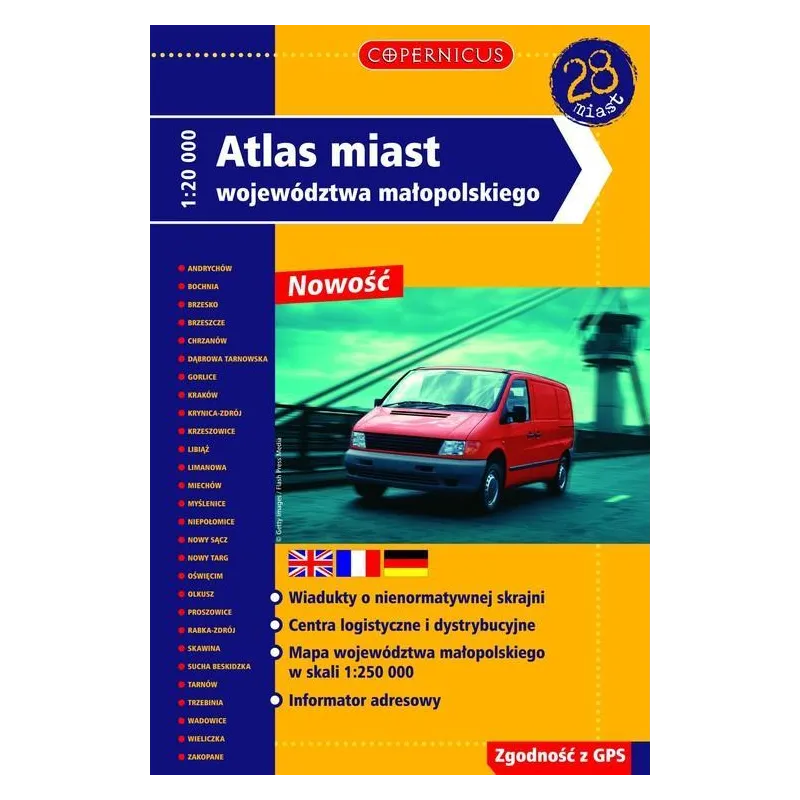 ATLAS MIAST WOJEWÓDZTWA MAŁOPOLSKIEGO 1:20 000