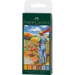 PISAKI ARTYSTYCZNE 6 KOLORÓW FABER CASTELL