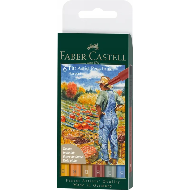 PISAKI ARTYSTYCZNE 6 KOLORÓW FABER CASTELL