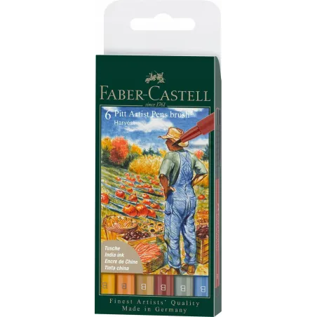 PISAKI ARTYSTYCZNE 6 KOLORÓW FABER CASTELL