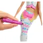 Lalka Barbie Dreamtopia Syrenka Kolorowa Magia + Flamastry Crayola 3+