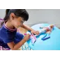 Lalka Barbie Dreamtopia Syrenka Kolorowa Magia + Flamastry Crayola 3+