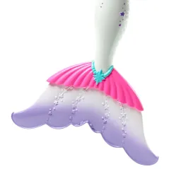 LALKA BARBIE DREAMTOPIA SYRENKA KOLOROWA MAGIA + FLAMASTRY CRAYOLA 3+