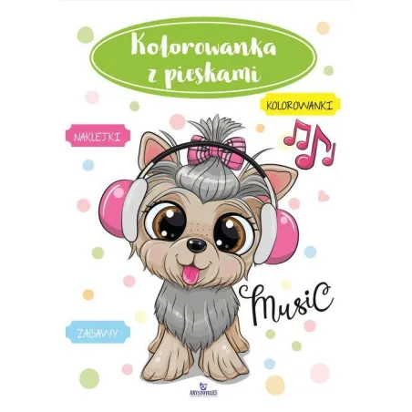 KOLOROWANKA Z PIESKAMI. KOLOROWANKI, NAKLEJKI, ZABAWY
