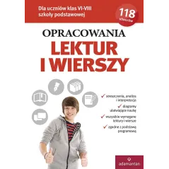 Opracowania lektur i wierszy dla uczniów klas VIVIII szkoły podstawowej wyd. 2022