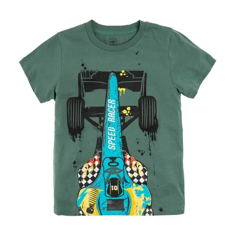 T-SHIRT CHŁOPIĘCY ZIELONY SPEED RACER ROZMIAR 110 CM COOL CLUB