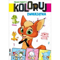 POŁĄCZ PUNKTY I KOLORUJ ZWIERZĄTKA